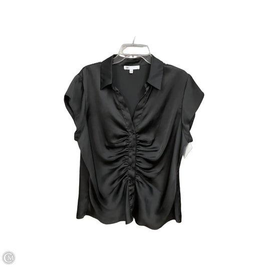 Blouse Short Sleeve By Dr2 In Black, Size: Xl