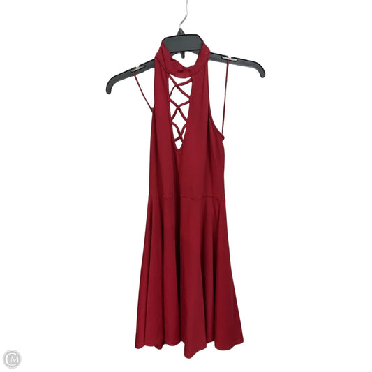 Dress Casual Short By Express In Red, Size: S