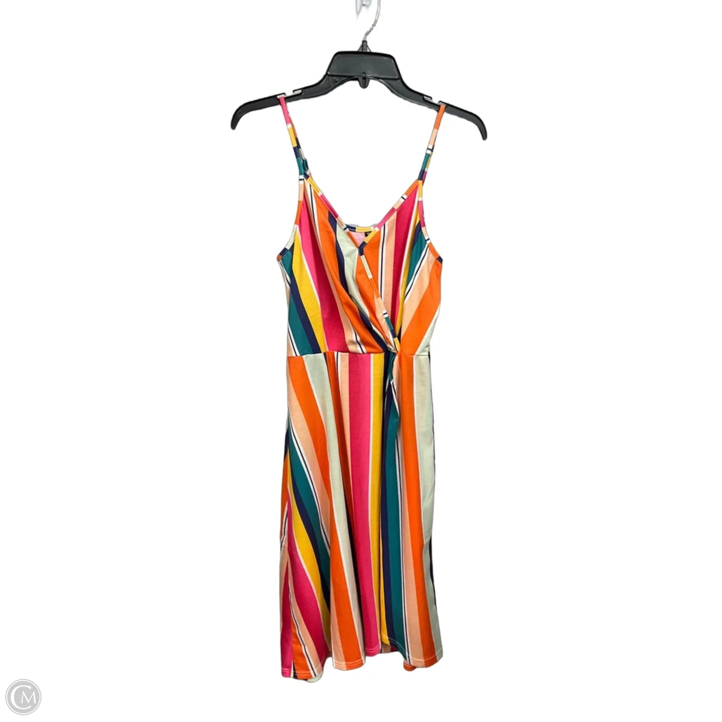 Dress Casual Midi By Clothes Mentor In Striped Pattern, Size: M