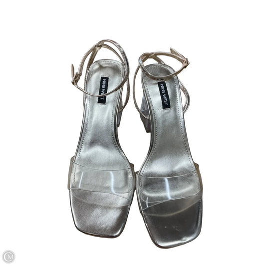 Shoes Heels Block By Nine West In Clear, Size: 9.5