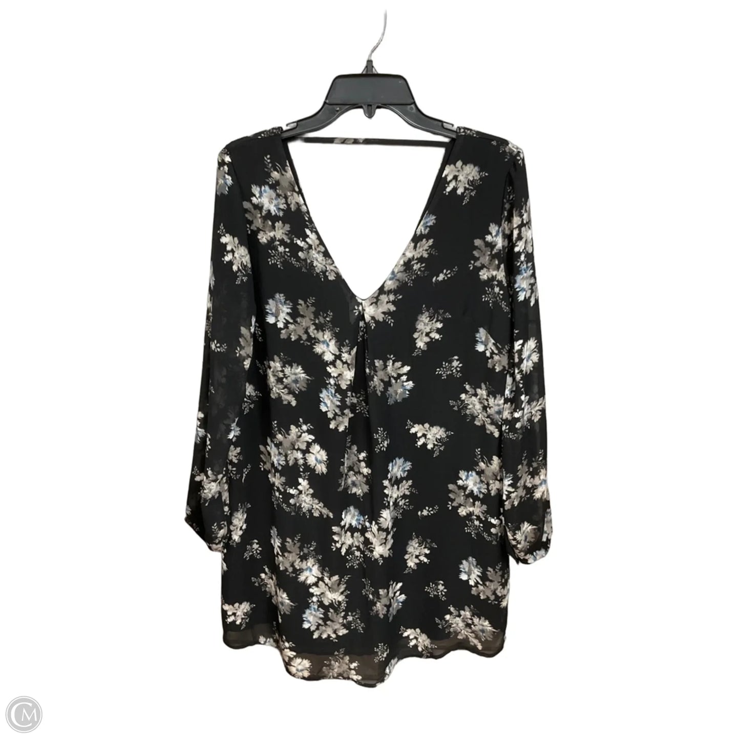 Blouse Long Sleeve By Astr In Floral Print, Size: L