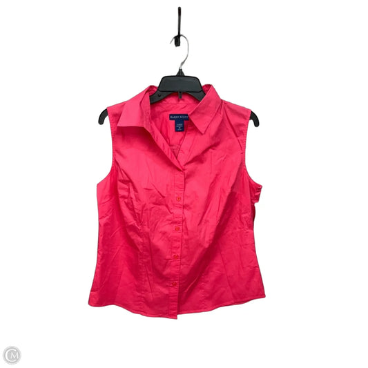 Top Sleeveless Basic By Karen Scott In Pink, Size: L