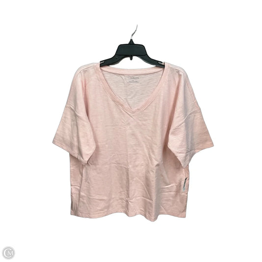 Top Short Sleeve Basic By Talbots In Pink, Size: Xl