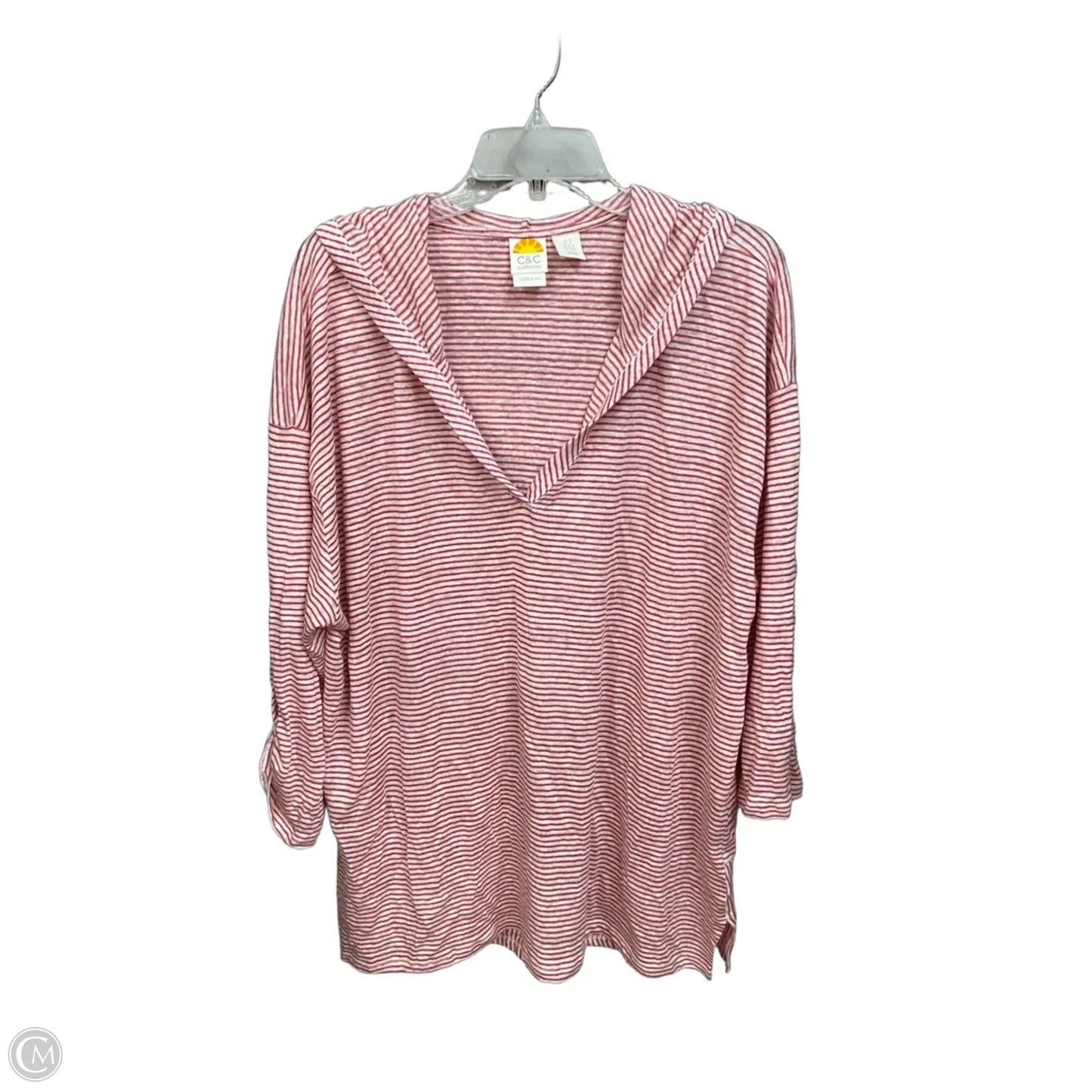 Top Long Sleeve By C And C In Striped Pattern, Size: 3x