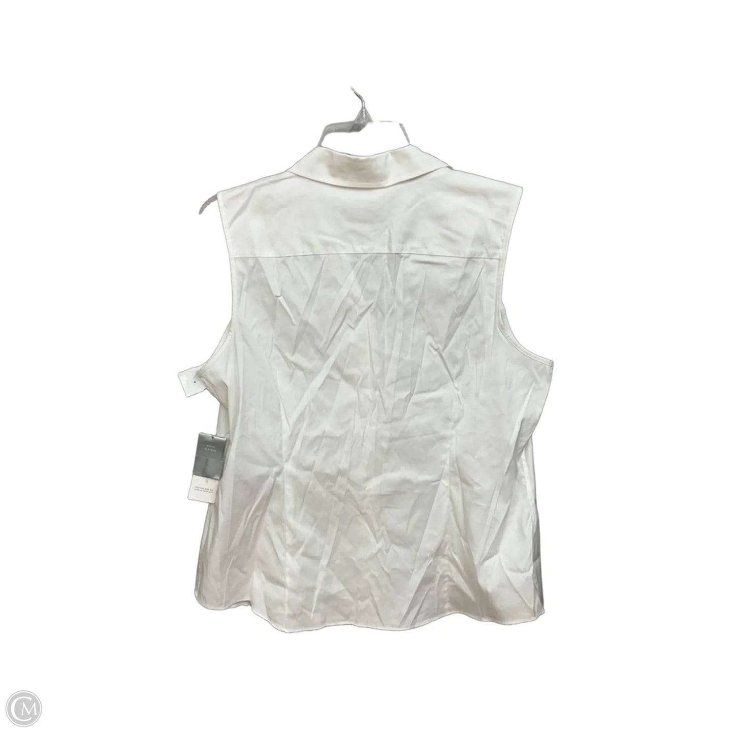 Top Sleeveless Basic By Charter Club In White, Size: Lp