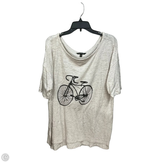 Top Short Sleeve By Banana Republic In Beige, Size: Xl