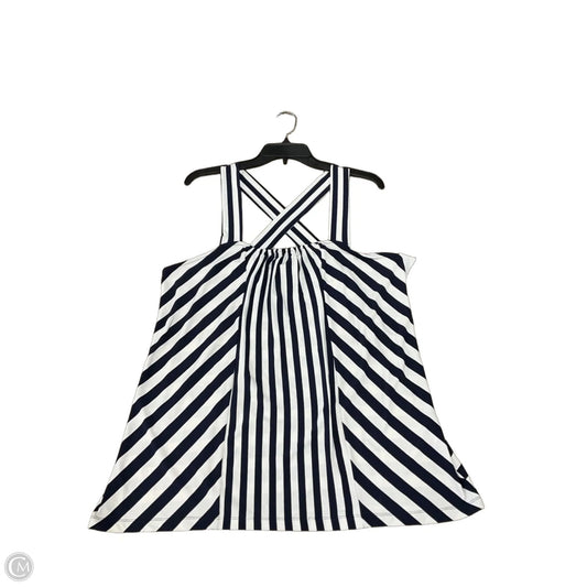 Top Sleeveless By Banana Republic In Striped Pattern, Size: Xl