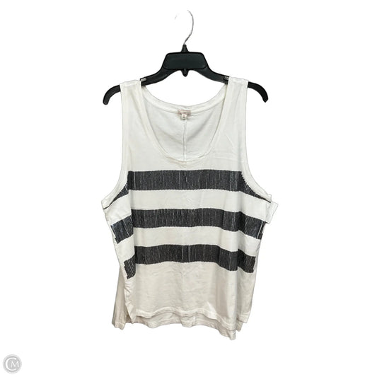 Top Sleeveless By Gap In White, Size: Xl