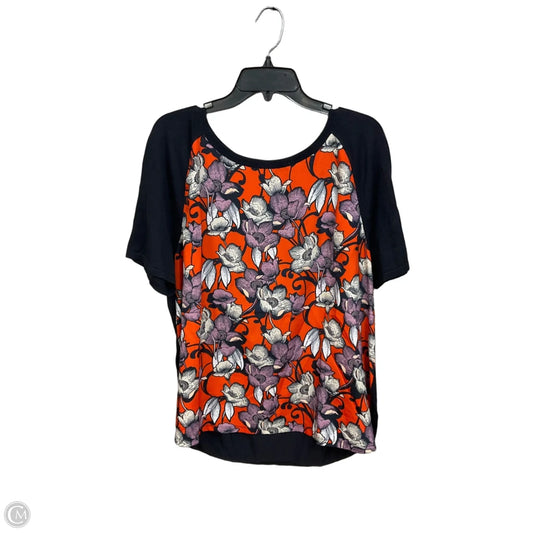 Top Short Sleeve By Banana Republic In Multi-colored, Size: Xl