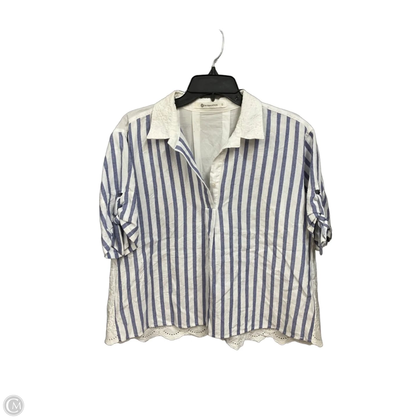 Top Short Sleeve By Cmc In Striped Pattern, Size: S