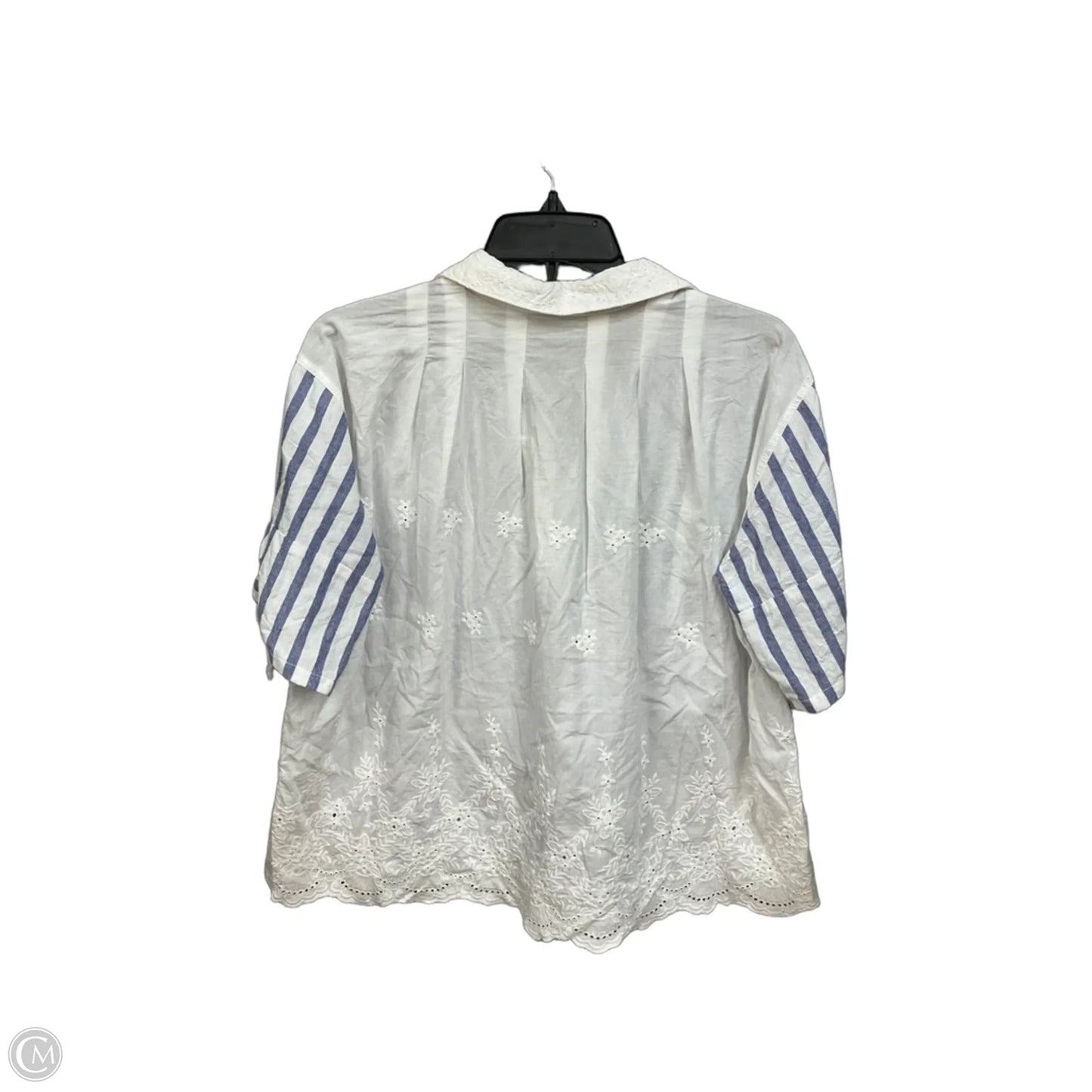 Top Short Sleeve By Cmc In Striped Pattern, Size: S