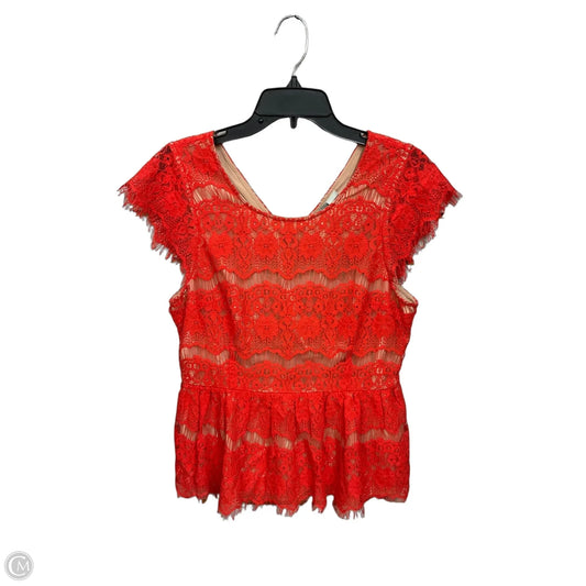Top Sleeveless By Maeve In Orange, Size: M