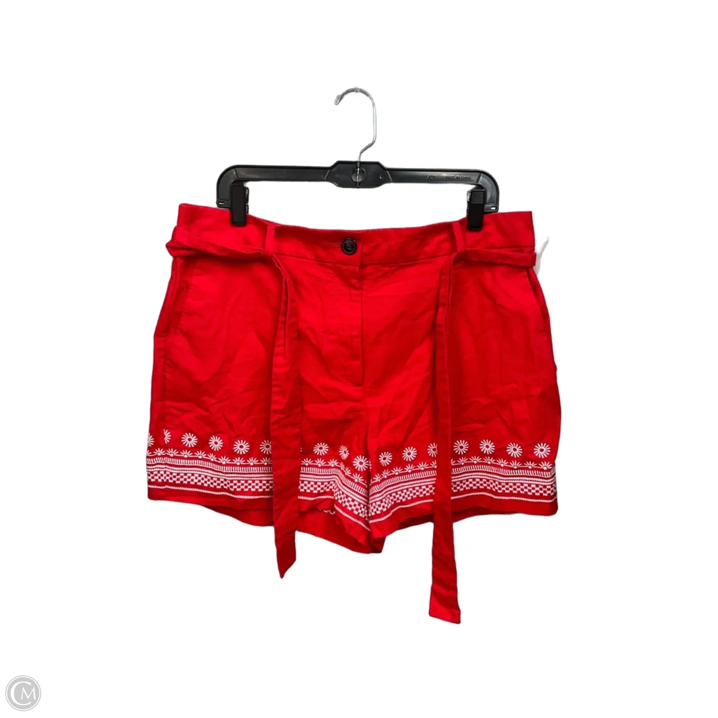 Shorts By Ann Taylor In Red, Size: 14