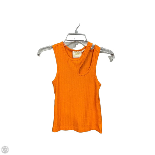 Top Sleeveless By Maeve In Orange, Size: S