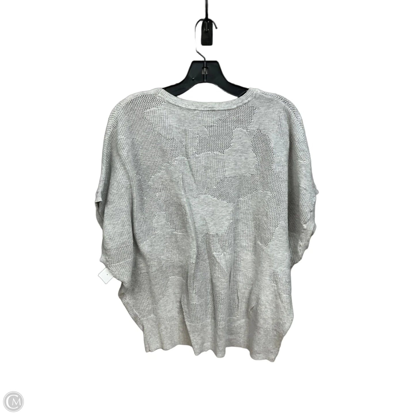 Top Short Sleeve By Express In Grey, Size: L