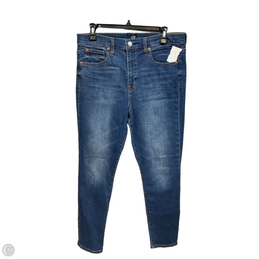 Jeans Skinny By Gap In Blue Denim, Size: 12
