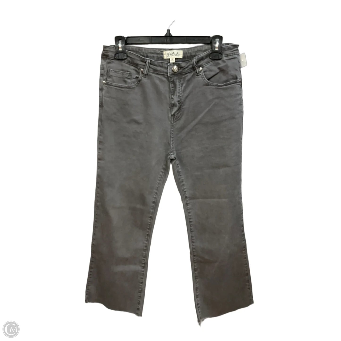 Pants Cropped By Listicle In Grey, Size: 12