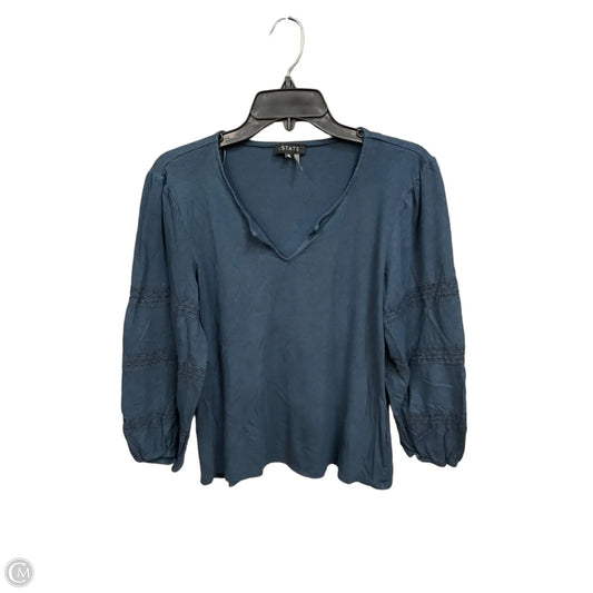 Top Long Sleeve By 1.state In Blue, Size: Xl