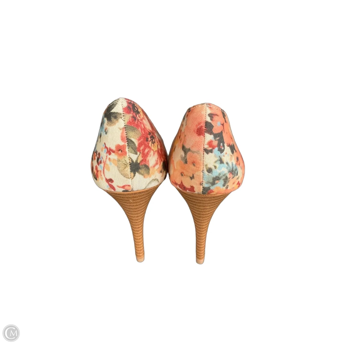 Shoes Heels Stiletto By Christian Siriano In Floral Print, Size: 7.5