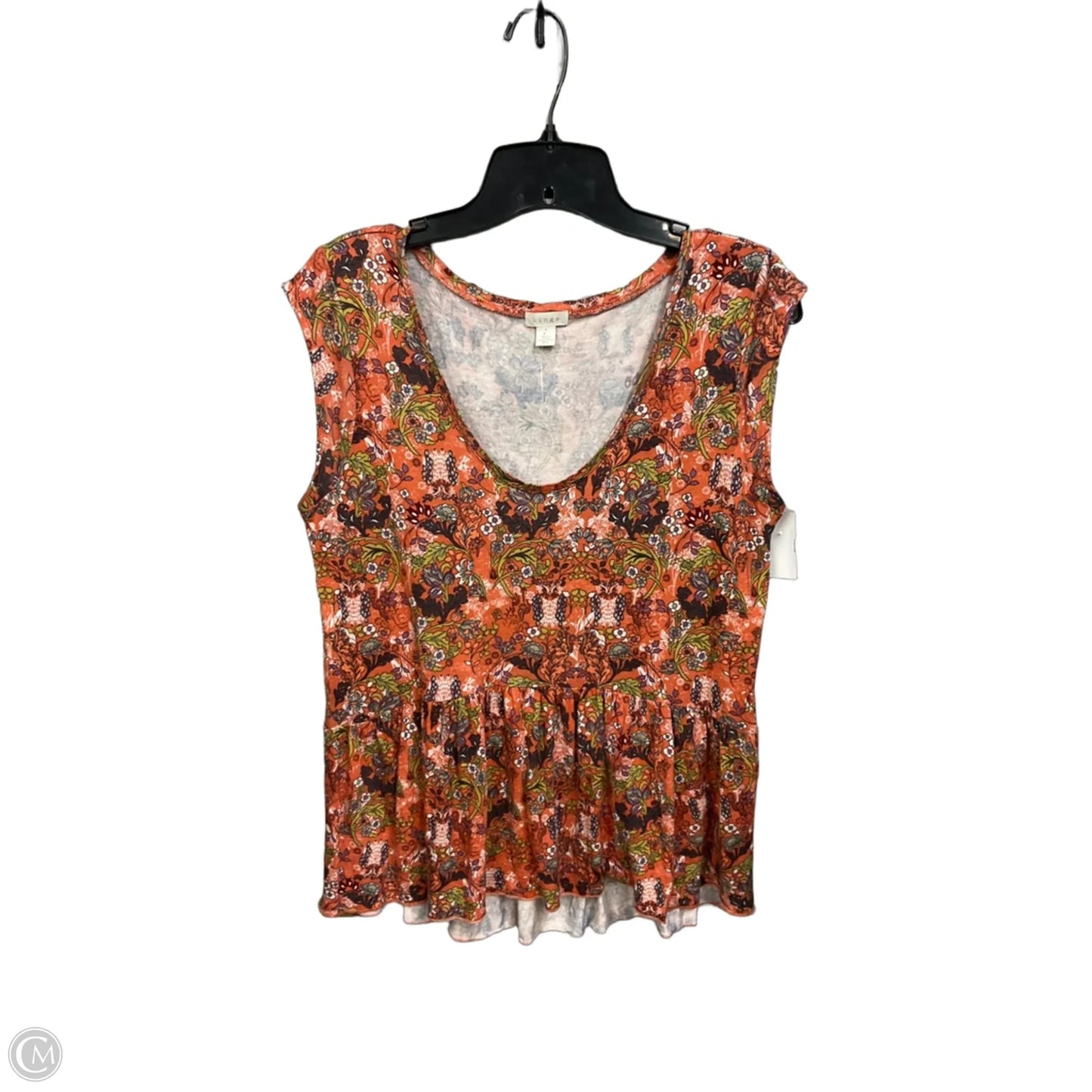 Top Sleeveless By Hinge In Floral Print, Size: S