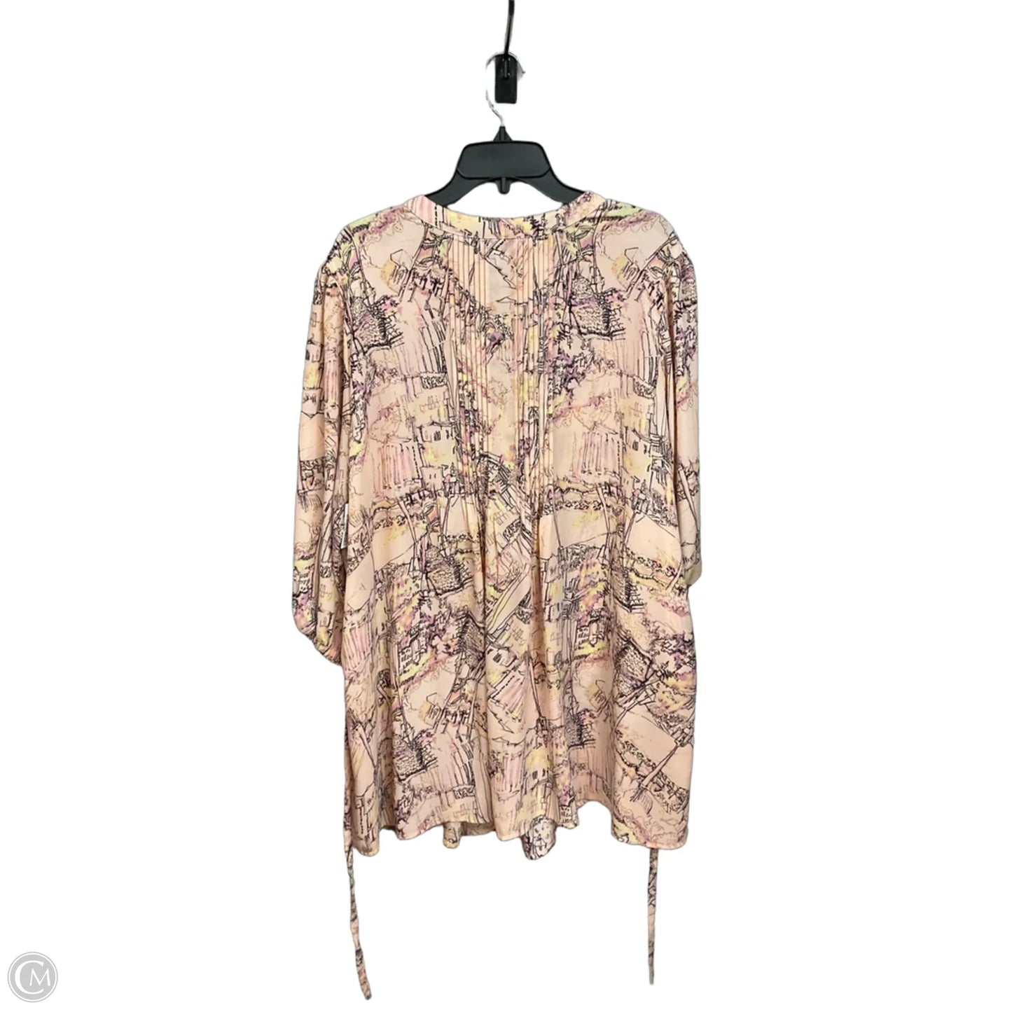 Tunic Long Sleeve By Melissa Mccarthy In Pink, Size: 2x