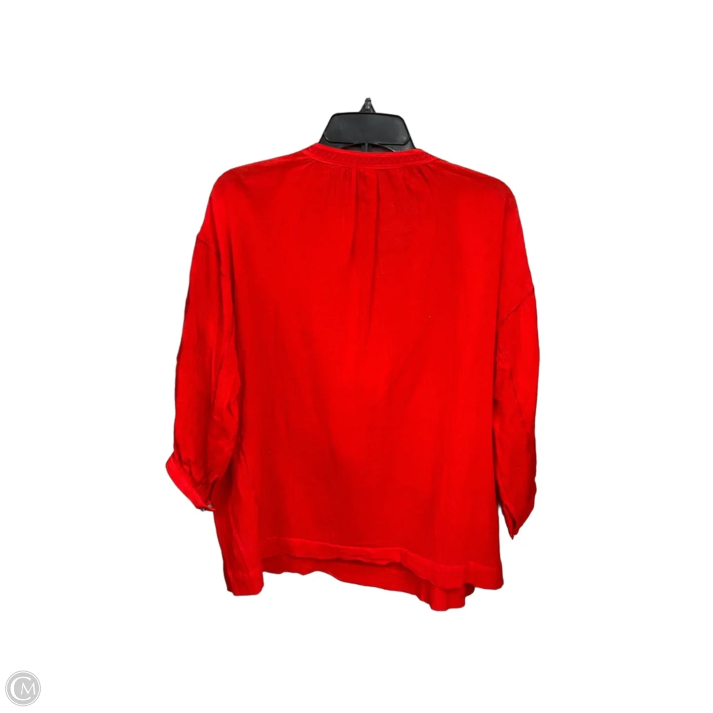 Top Long Sleeve Basic By Madewell In Red, Size: Xs