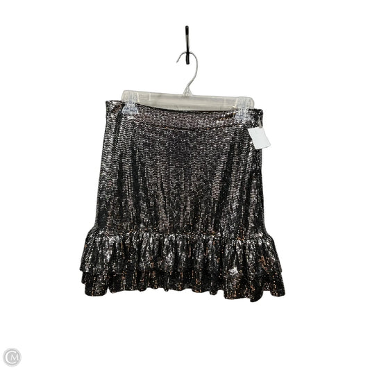 Skirt Mini & Short By Michael By Michael Kors In Black & Silver, Size: 4