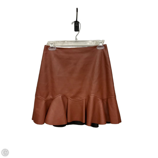 Skirt Mini & Short By Rebecca Taylor In Brown, Size: 0