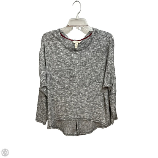 Top Long Sleeve By Matilda Jane In Grey & White, Size: M