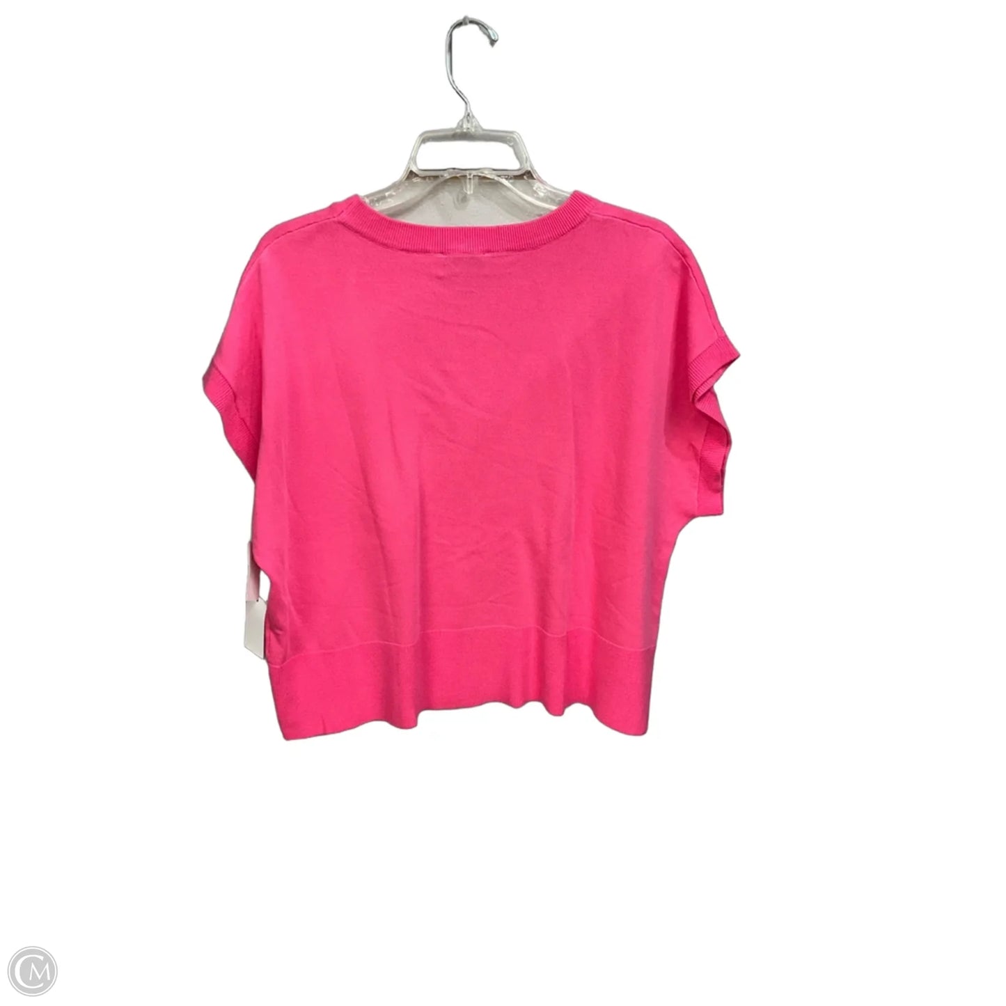 Top Short Sleeve Basic By Cece In Pink, Size: L