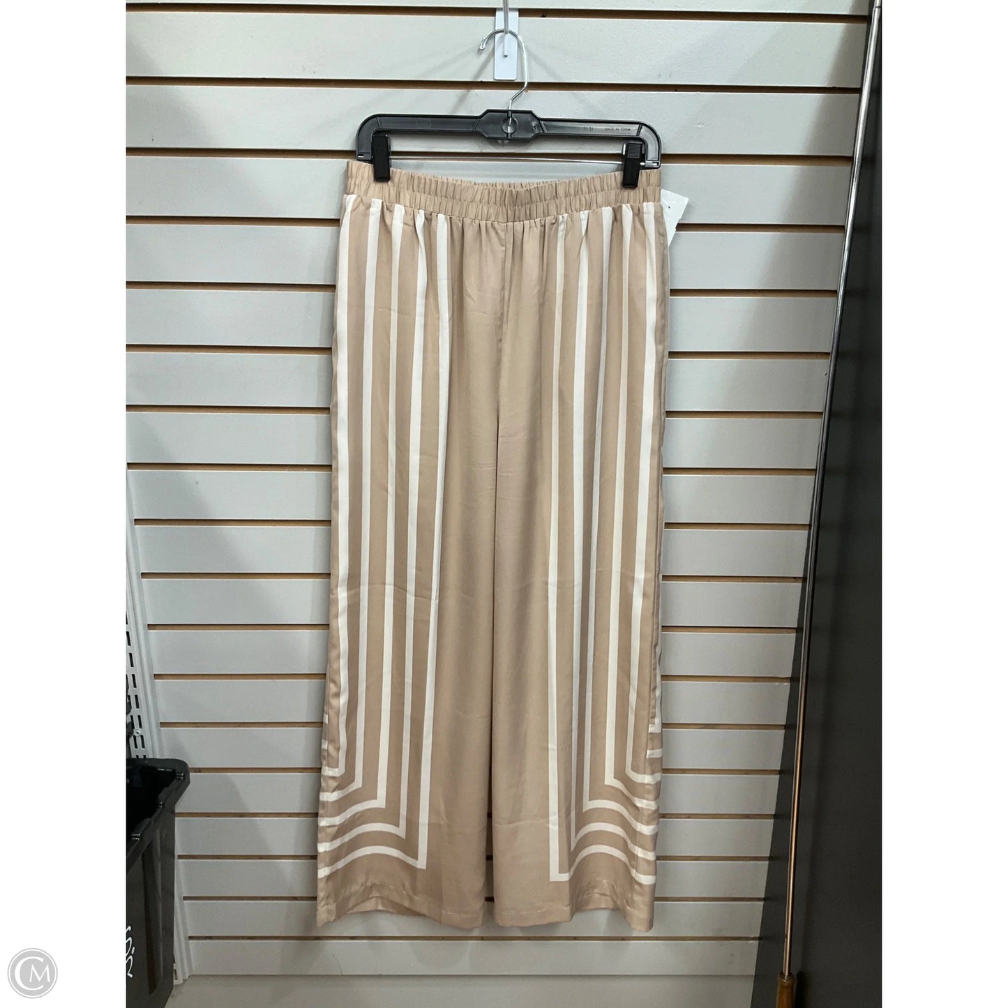 Pants Set 2pc By Modern Works In Tan & White, Size: 8