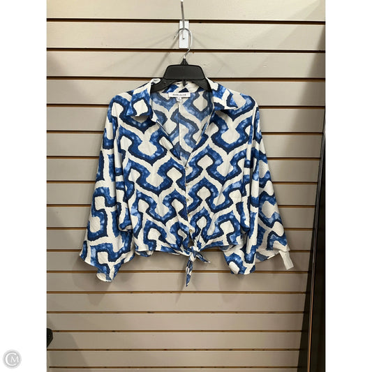 Pants Set 2pc By Rose And Olive In Blue & White, Size: 8