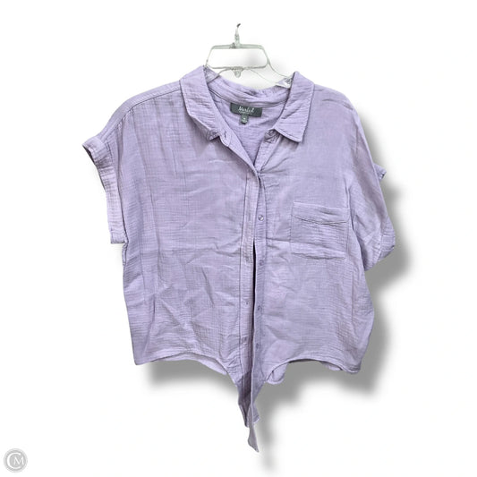 Top Short Sleeve By Cmc In Purple, Size: Xl