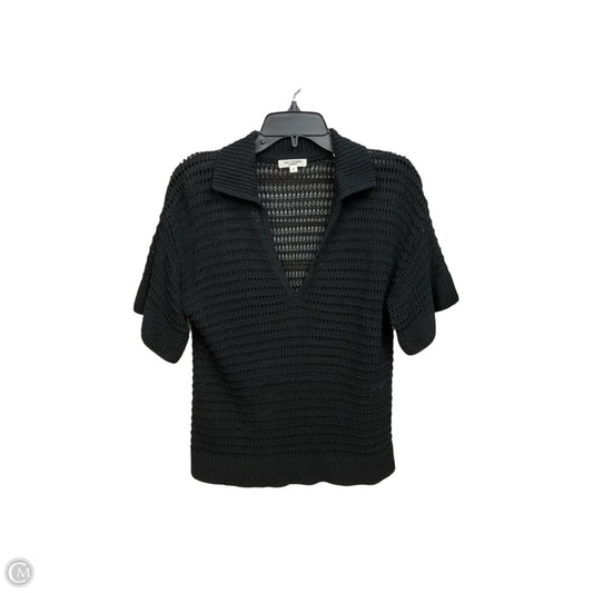 Top Short Sleeve By Max Studio In Black, Size: S