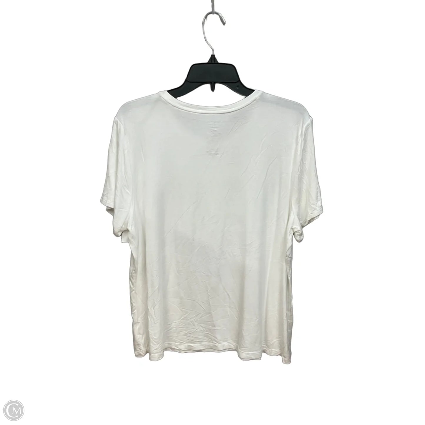Top Short Sleeve Basic By Nine West Apparel In White, Size: Xxl