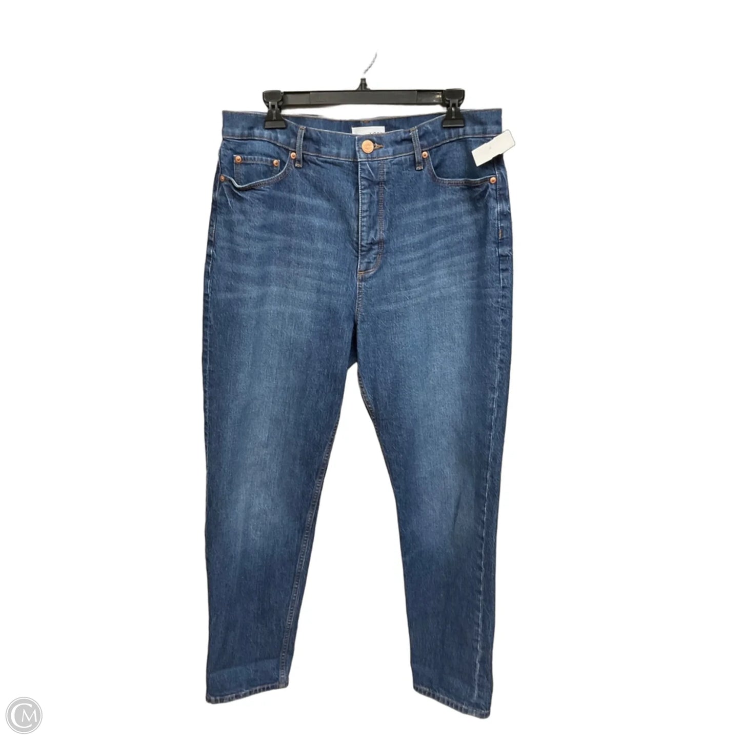 Jeans Straight By Loft In Blue Denim, Size: 10
