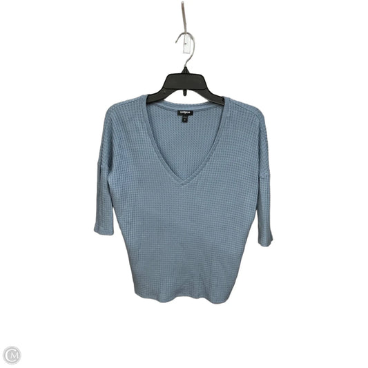 Blouse Long Sleeve By J. Crew In Blue, Size: M