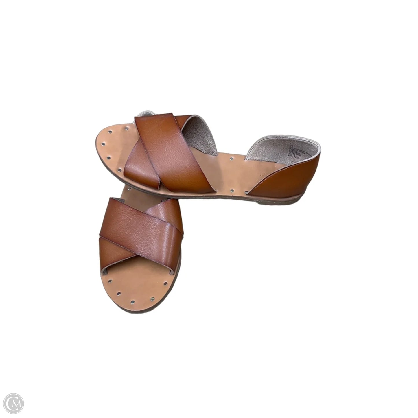 Sandals Flats By Universal Thread In Brown & Tan, Size: 7.5