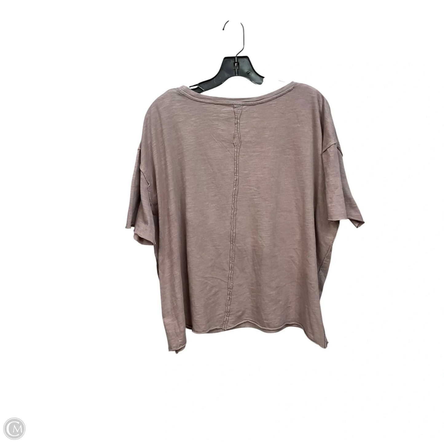 Top Short Sleeve By Cmc In Mauve, Size: M