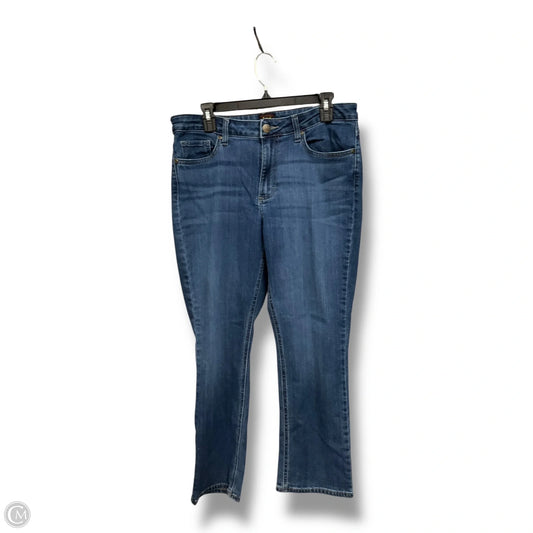 Jeans Straight By Lee In Blue Denim, Size: 12