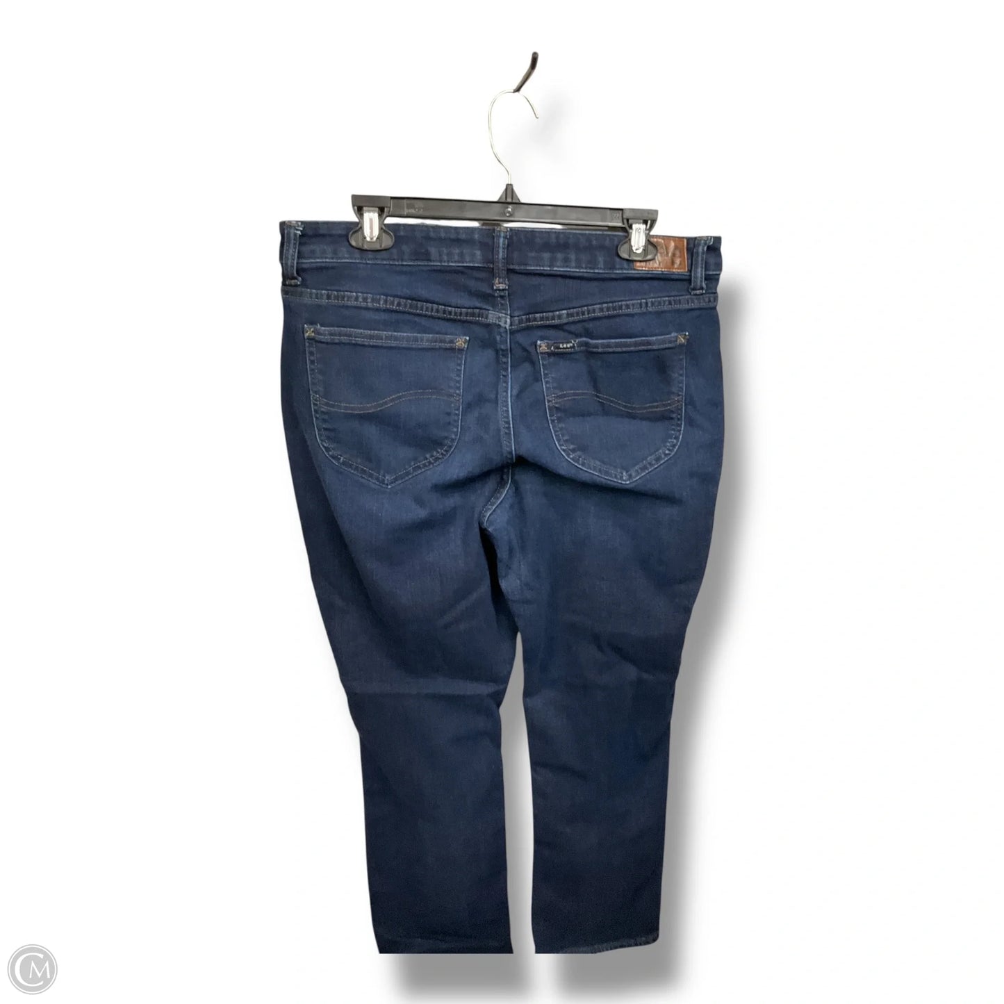 Jeans Straight By Lee In Blue Denim, Size: 14