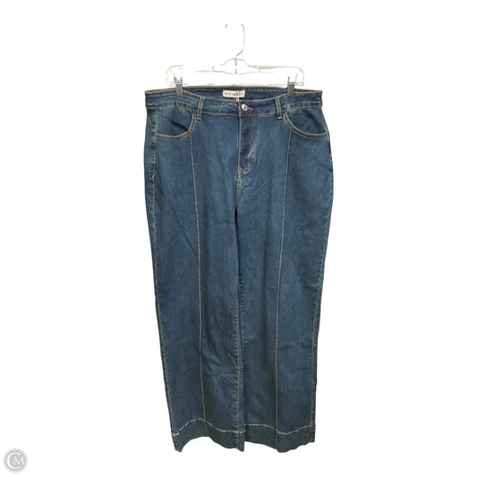 Jeans Wide Leg By Cmc In Blue Denim, Size: 18