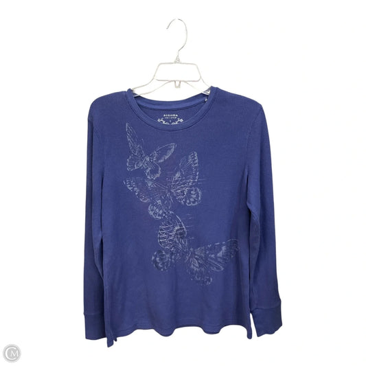 Top Long Sleeve By Sonoma In Blue, Size: L