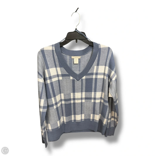 Sweater By Christian Siriano In Blue & White, Size: M