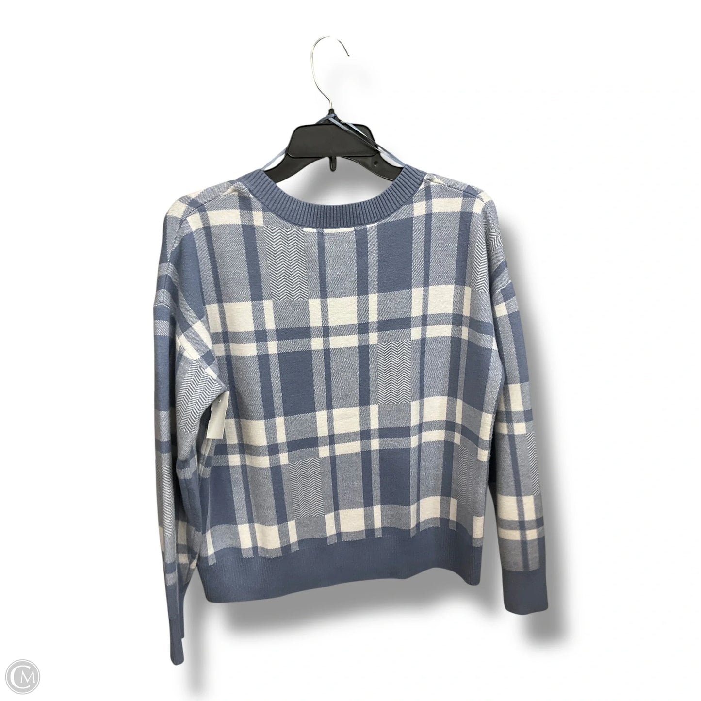 Sweater By Christian Siriano In Blue & White, Size: M