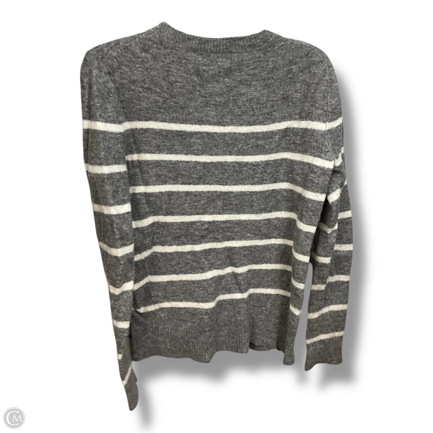 Sweater By Banana Republic In Grey & White, Size: M
