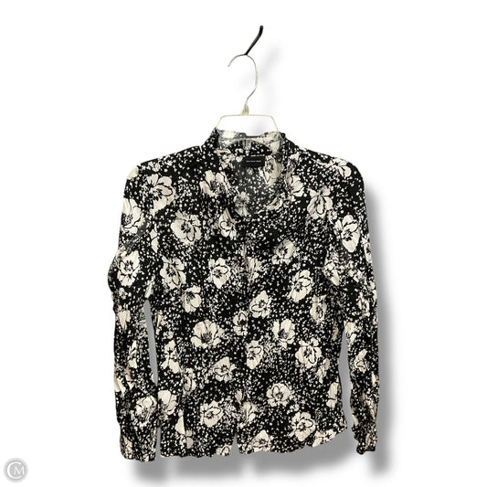 Blouse Long Sleeve By Who What Wear In Floral Print, Size: M