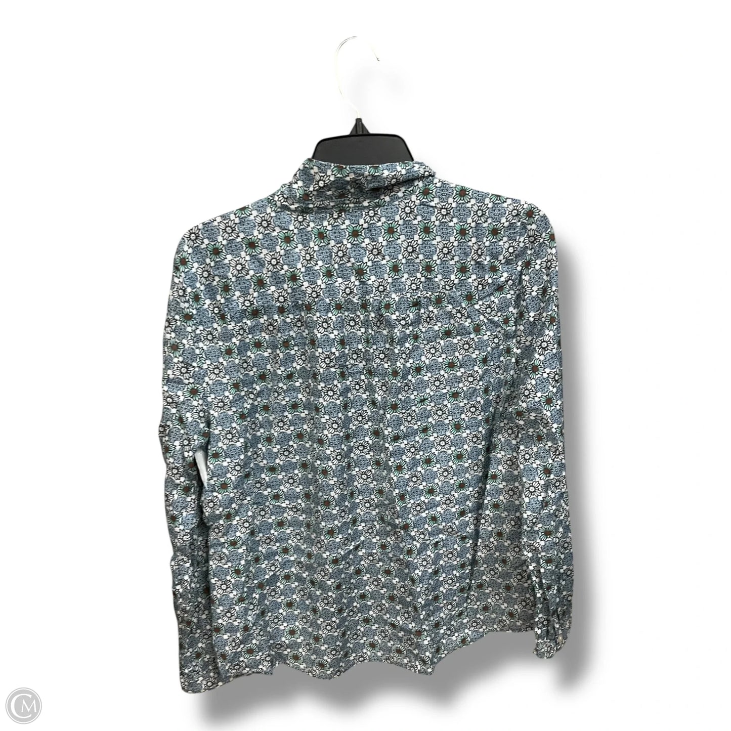 Blouse Long Sleeve By Loft In Floral Print, Size: Lp