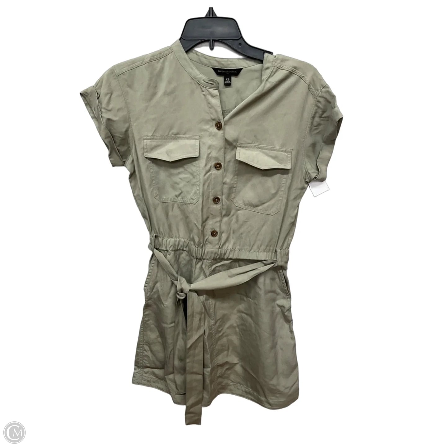 Dress Casual Short By Banana Republic In Green, Size: Xs