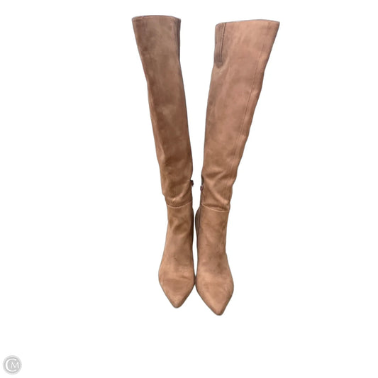 Boots Knee Heels By Open Edit In Tan, Size: 8